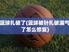 篮球扎破了(篮球被针扎破漏气了怎么修复)