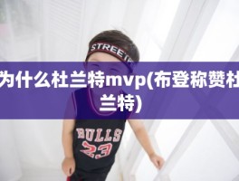为什么杜兰特mvp(布登称赞杜兰特)