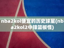 nba2kol便宜的历史球星(nba2kol2中锋篮板怪)