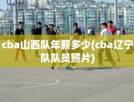 cba山西队年薪多少(cba辽宁队队员照片)