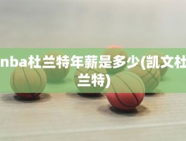 nba杜兰特年薪是多少(凯文杜兰特)