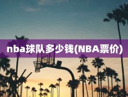 nba球队多少钱(NBA票价)