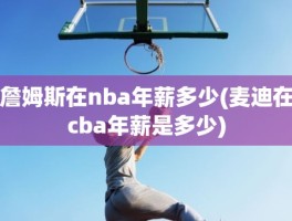 詹姆斯在nba年薪多少(麦迪在cba年薪是多少)