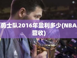 勇士队2016年盈利多少(NBA营收)