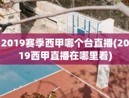 2019赛季西甲哪个台直播(2019西甲直播在哪里看)