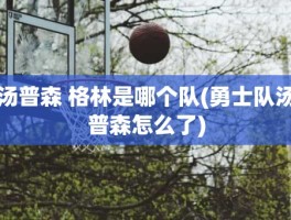 汤普森 格林是哪个队(勇士队汤普森怎么了)