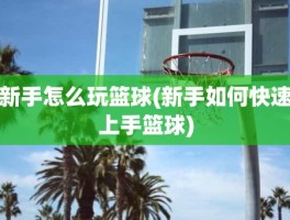 新手怎么玩篮球(新手如何快速上手篮球)