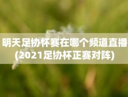 明天足协怀赛在哪个频道直播(2021足协杯正赛对阵)