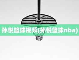 孙悦篮球视频(孙悦篮球nba)