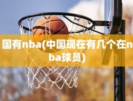 国有nba(中国现在有几个在nba球员)