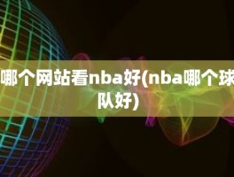 哪个网站看nba好(nba哪个球队好)