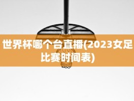 世界杯哪个台直播(2023女足比赛时间表)