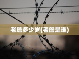 老詹多少岁(老詹是谁)