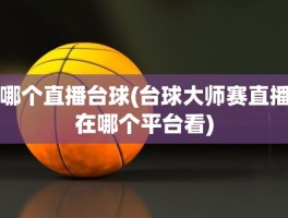 哪个直播台球(台球大师赛直播在哪个平台看)