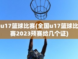 u17篮球比赛(全国u17篮球比赛2023预赛给几个证)