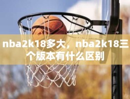 nba2k18多大，nba2k18三个版本有什么区别