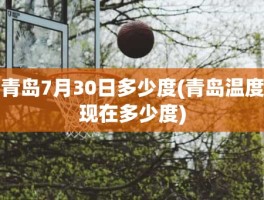 青岛7月30日多少度(青岛温度现在多少度)