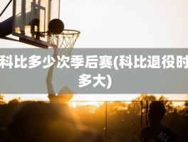 科比多少次季后赛(科比退役时多大)