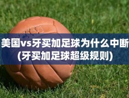 美国vs牙买加足球为什么中断(牙买加足球超级规则)