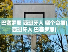 巴塞罗那 西班牙人 哪个台播(西班牙人 巴塞罗那)