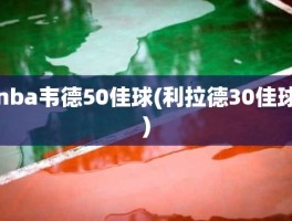 nba韦德50佳球(利拉德30佳球)