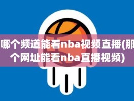 哪个频道能看nba视频直播(那个网址能看nba直播视频)