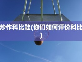 炒作科比鞋(你们如何评价科比)