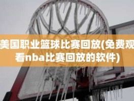 美国职业篮球比赛回放(免费观看nba比赛回放的软件)