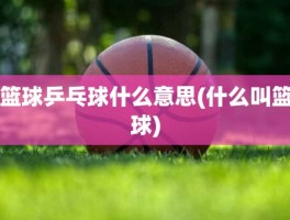 篮球乒乓球什么意思(什么叫篮球)