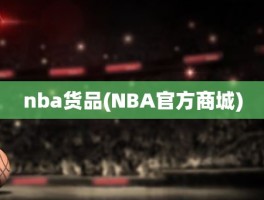 nba货品(NBA官方商城)