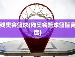 残奥会篮球(残奥会篮球篮筐高度)