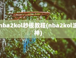 nba2kol秒板教程(nba2kol波神)