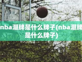 nba潮牌是什么牌子(nba潮牌是什么牌子)