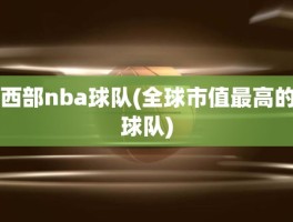 西部nba球队(全球市值最高的球队)