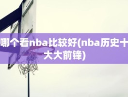 哪个看nba比较好(nba历史十大大前锋)