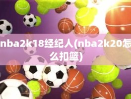 nba2k18经纪人(nba2k20怎么扣篮)