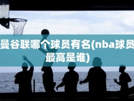 曼谷联哪个球员有名(nba球员最高是谁)