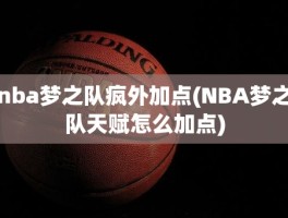 nba梦之队疯外加点(NBA梦之队天赋怎么加点)