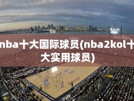 nba十大国际球员(nba2kol十大实用球员)