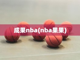 成果nba(nba果果)