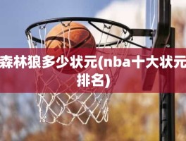 森林狼多少状元(nba十大状元排名)