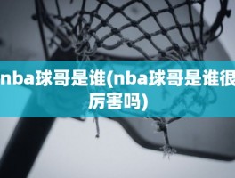 nba球哥是谁(nba球哥是谁很厉害吗)