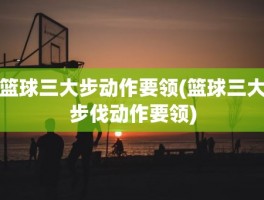 篮球三大步动作要领(篮球三大步伐动作要领)