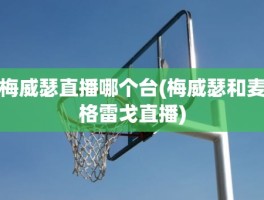 梅威瑟直播哪个台(梅威瑟和麦格雷戈直播)