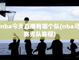 nba今天直播有哪个队(nba马赛克队赛程)