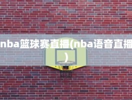 nba篮球赛直播(nba语音直播)