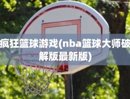 疯狂篮球游戏(nba篮球大师破解版最新版)