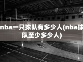 nba一只球队有多少人(nba球队至少多少人)