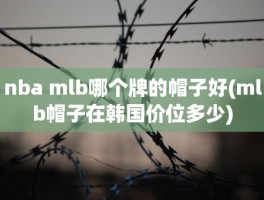 nba mlb哪个牌的帽子好(mlb帽子在韩国价位多少)