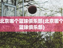 北京哪个篮球俱乐部(北京哪个篮球俱乐部)